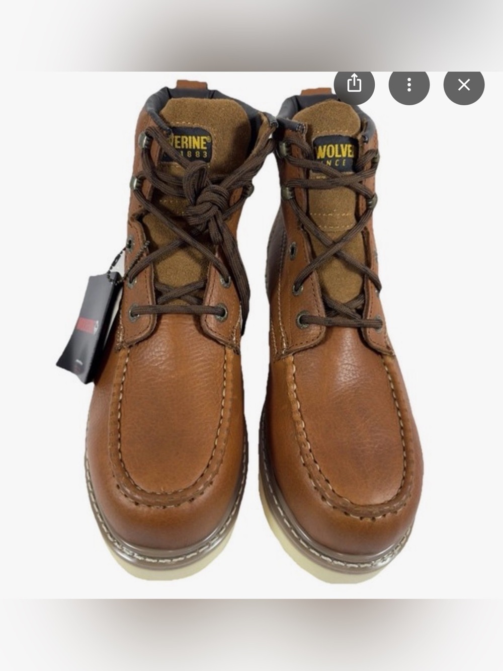 Wolverine 6" Moc-Toe Work Boot W08289 Honey
Steel Toe NWT Size 10.5 Extra Wide - Picture 3 of 6